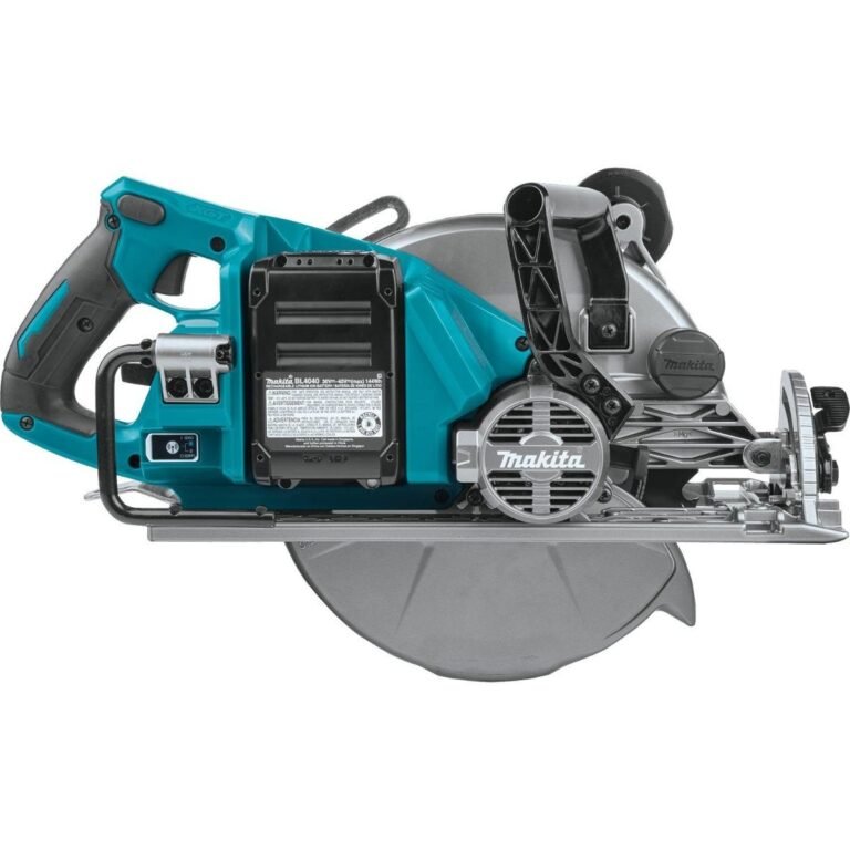 Makita GSR02M1 40V max XGT Brushless Cordless Rear Handle 10-1/4″ Circular Saw Kit, AWS Capable (4.0Ah)