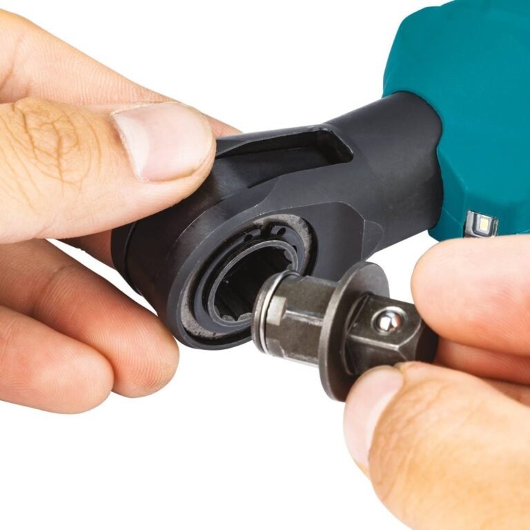 Makita XRW01Z 18V LXT Lithium-Ion Cordless 3/8″ / 1/4″ Sq. Drive Ratchet, Tool Only