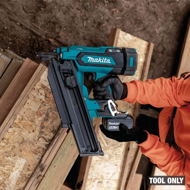 Makita XNB03Z 18V LXT Cordless 21-Degree Full Round Head 3-1/2-in. Framing Nailer, Tool Only