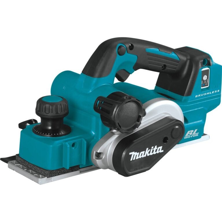 Makita XPK02Z 18V LXT Lithium-Ion Brushless Cordless 3-1/4″ Planer, AWS Capable, Tool Only