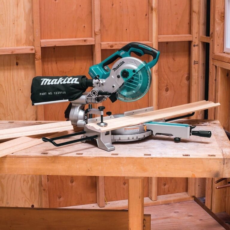 Makita XSL02Z 36V (18V X2) LXT Brushless 7-1/2″ Dual Slide Compound Miter Saw, Tool Only