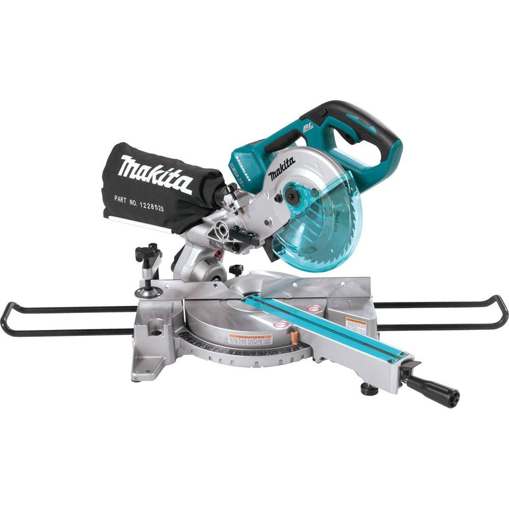 Makita XSL02Z 36V (18V X2) LXT Brushless 7-1/2″ Dual Slide Compound Miter Saw, Tool Only