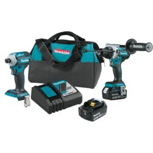 Makita XT288T 18V LXT Brushless Impact Driver and Hammer Drill 5.0Ah Combo Kit
