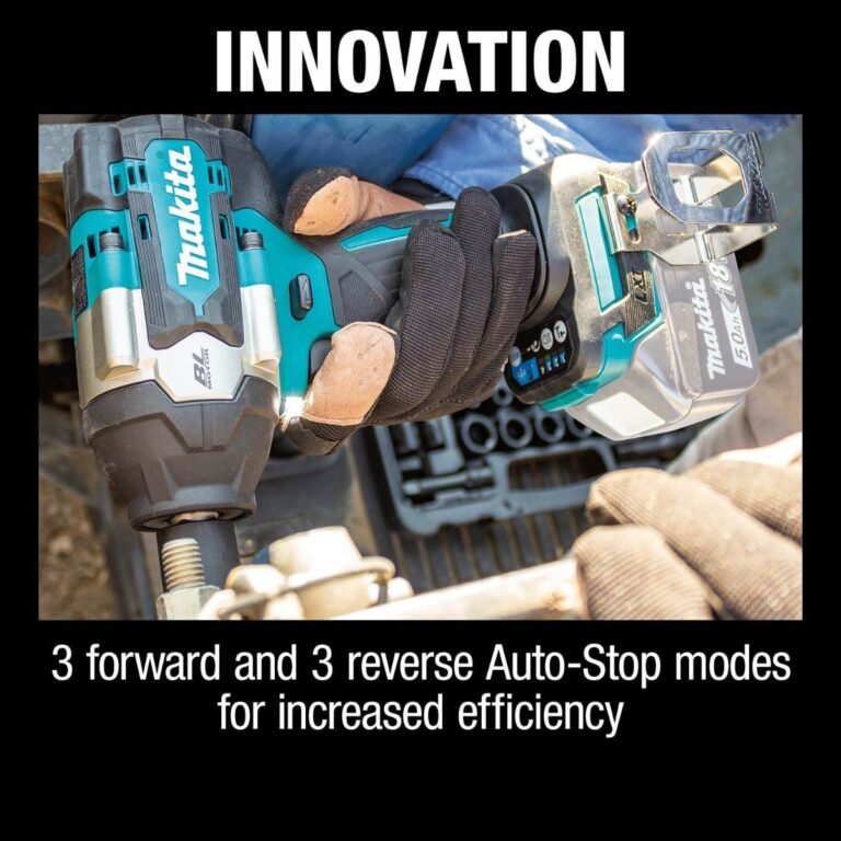 Makita XWT17Z 18V LXT Lithium-Ion Brushless Cordless 4-Speed Mid-Torque 1/2-Inch Sq. Drive Impact Wrench with Friction Ring Anvil, Tool Only