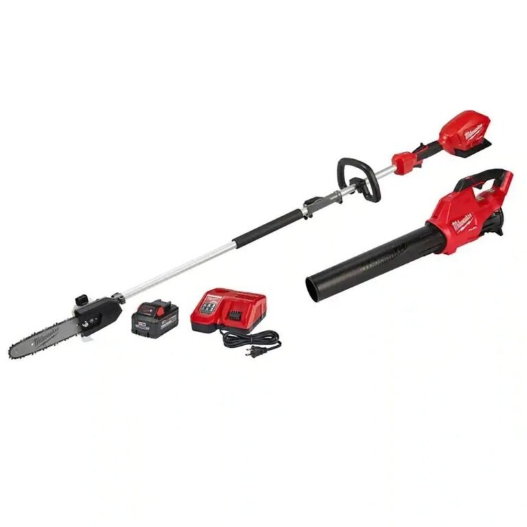 Milwaukee 2825-21PSB M18 FUEL 10″ Pole Saw with M18 Blower 8.0Ah Kit