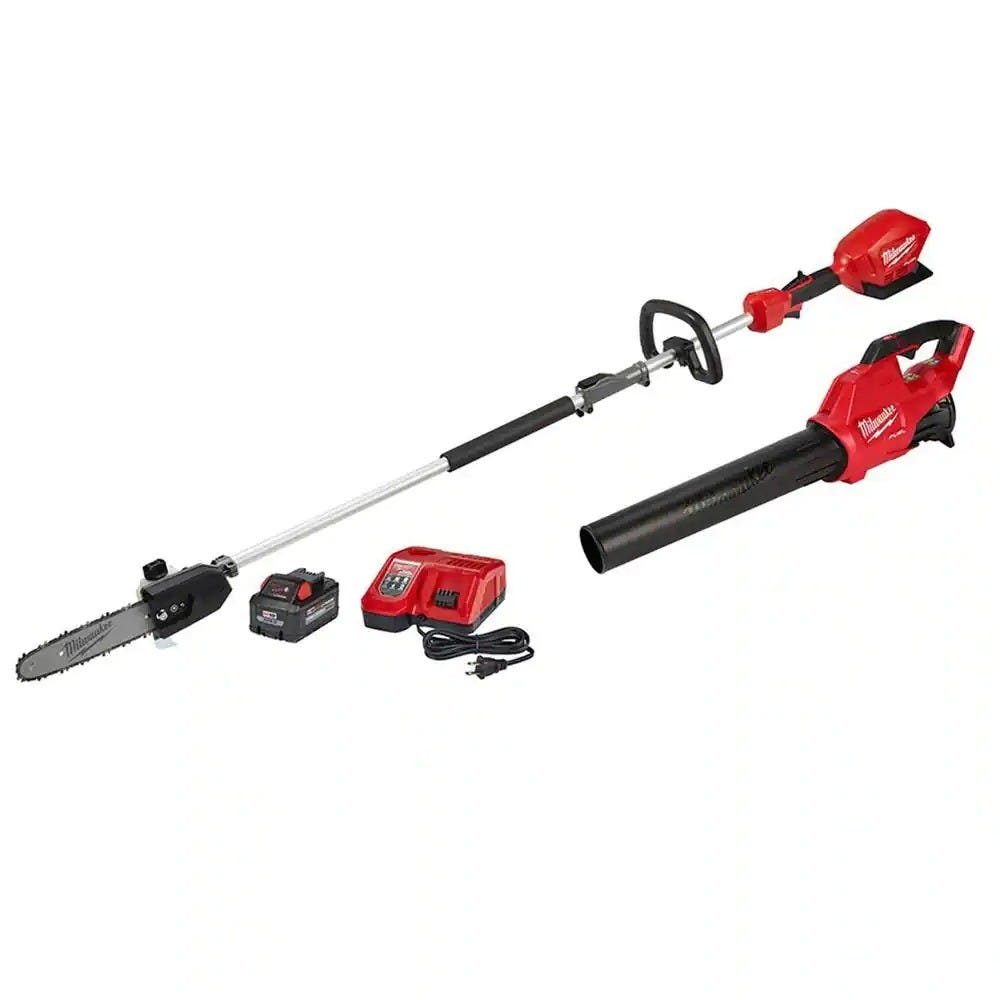 Milwaukee 2825-21PSB M18 FUEL 10″ Pole Saw with M18 Blower 8.0Ah Kit
