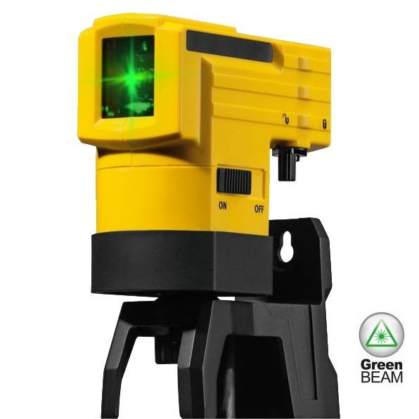 Stabila 03265GP LAX 50 Green Cross-Line Laser Level Set with Pole