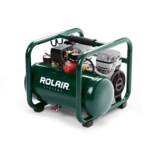 Rolair JC10PLUS Oil Free 2.5 Gallon 1 HP Ultra-Quiet 60dB Air Compressor