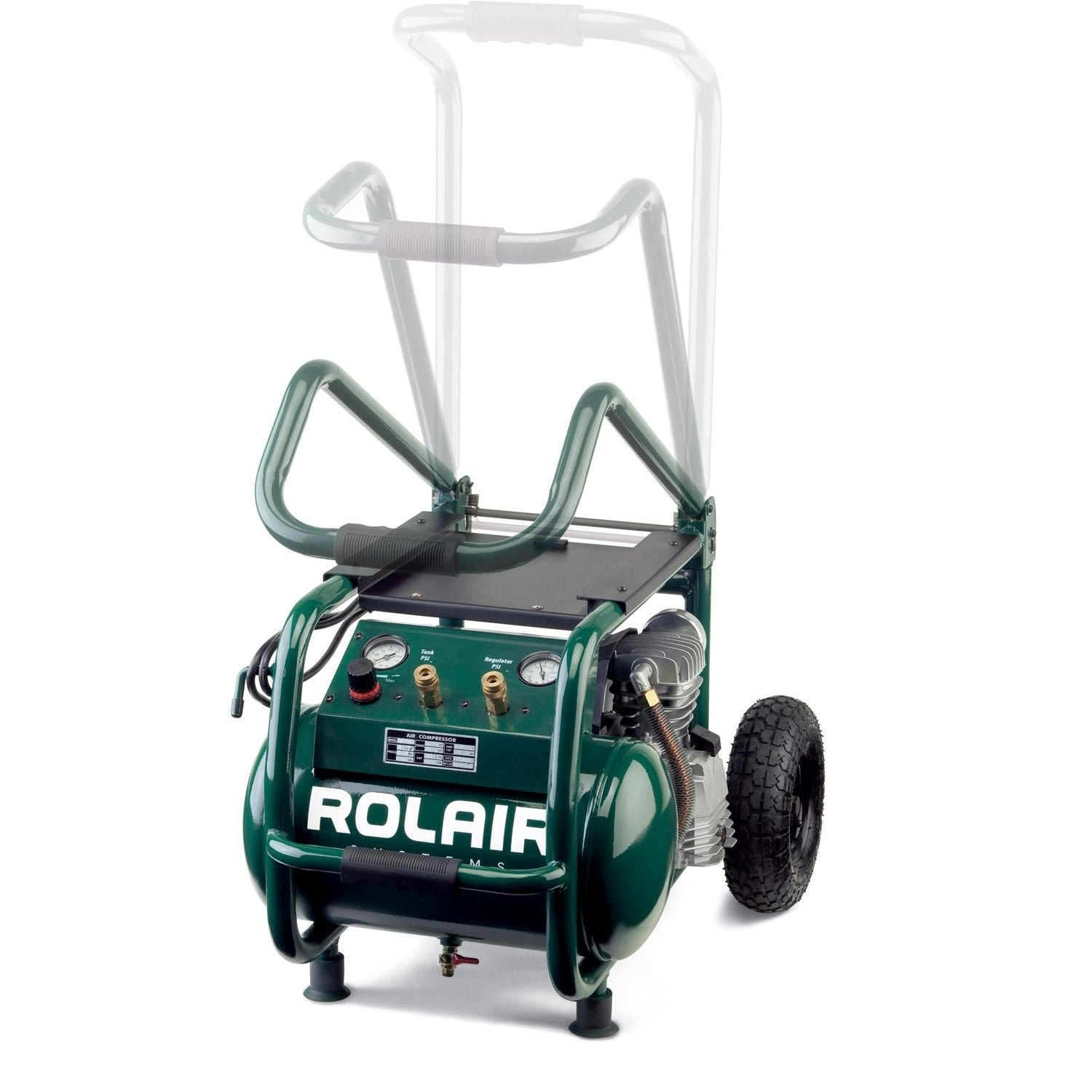 Rolair VT25BIG 2.5HP, 5.3 Gallon Hand Carry / Wheeled Compressor
