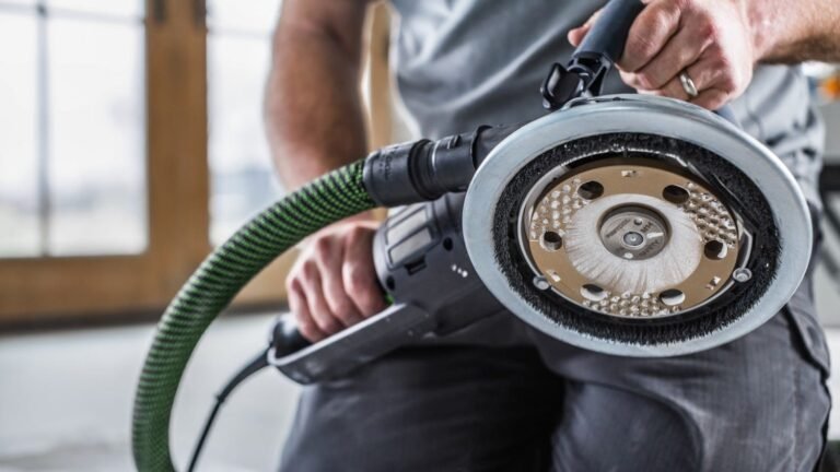 Festool 577048 Corded RENOFIX RG 130 ECI-Plus Surface Restoration Grinder Set