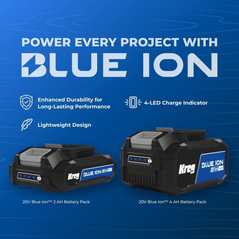 Kreg KPTRB100A Ionic Drive Cordless Rebel Pocket-Hole Joiner, Tool Only