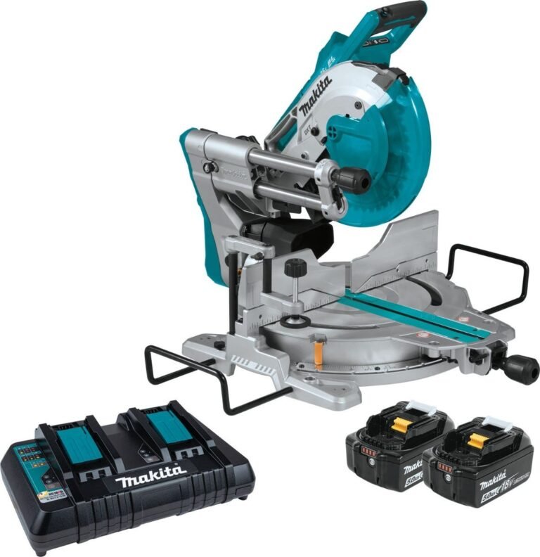Makita XSL06PT 18V X2 (36V) Brushless Cordless 10-Inch Dual-Bevel Sliding Compound Miter Saw 5.0Ah Kit